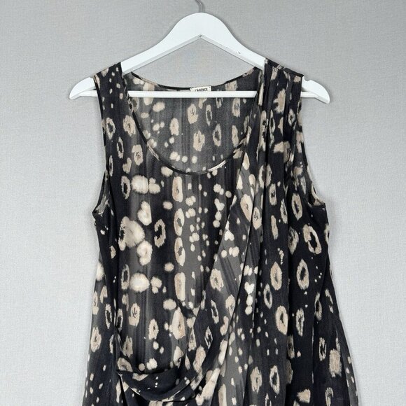 L'Agence Womens Dress 8 Gray Silk Wrap Slip Drape Cocktail Y2K 90s Dark Feminine - Picture 2 of 12